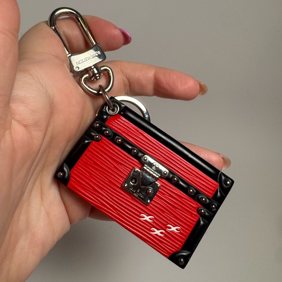 Louis Vuitton Accessories - Louis Vuitton Petite Malle Trunk Key Chain/Bag Charm – Red Epi Leather